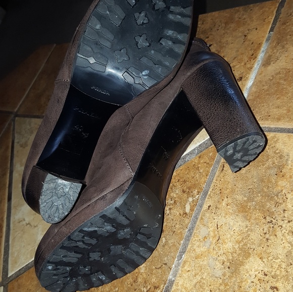 Prada Woman Ankle Boots Nubuck Leather us 9 - Picture 4 of 4